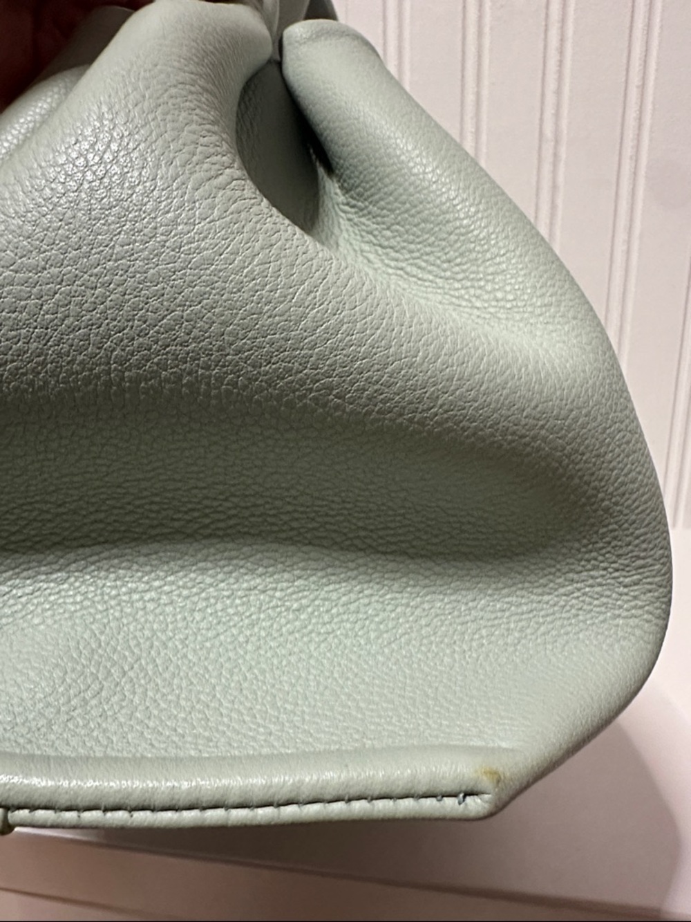 Polene Numero Neuf Mint Green Leather Handbag - Picture 13 of 14